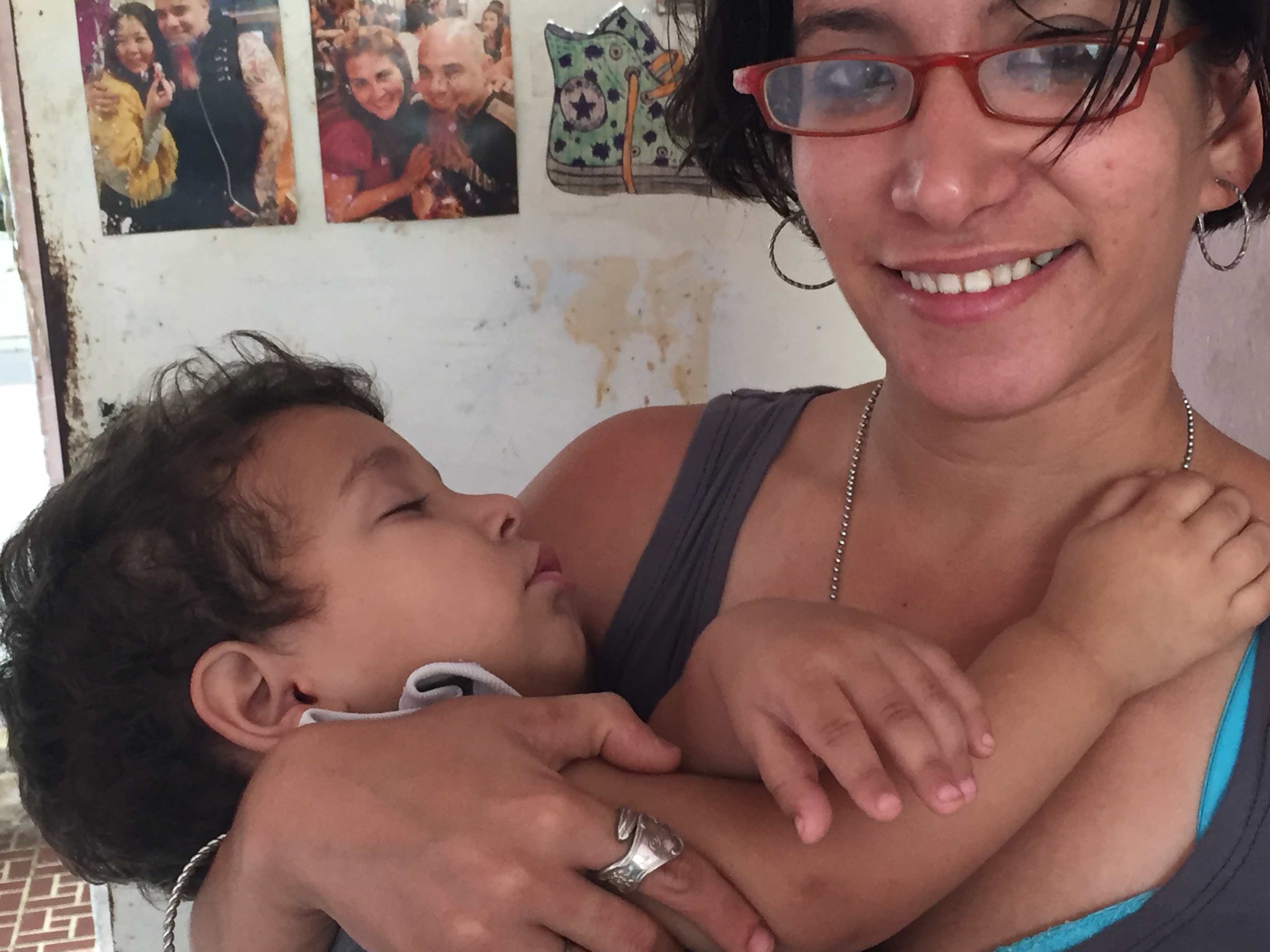 Daniela y su hijo Erik, 2016.