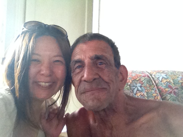 En casa de Carida, la amiga íntima de Papi, junto al mar en Guanabo, 2015.